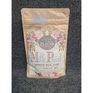 NEW Sweet Pickins Milk Paint  6 Oz ( Makes 1 Pint) Purple Posies